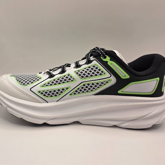 Hoka - U Clifton One9 - Unisex - M 8.5/ W 9.5 - Blk/Wht/Neon Grn - New main image 6